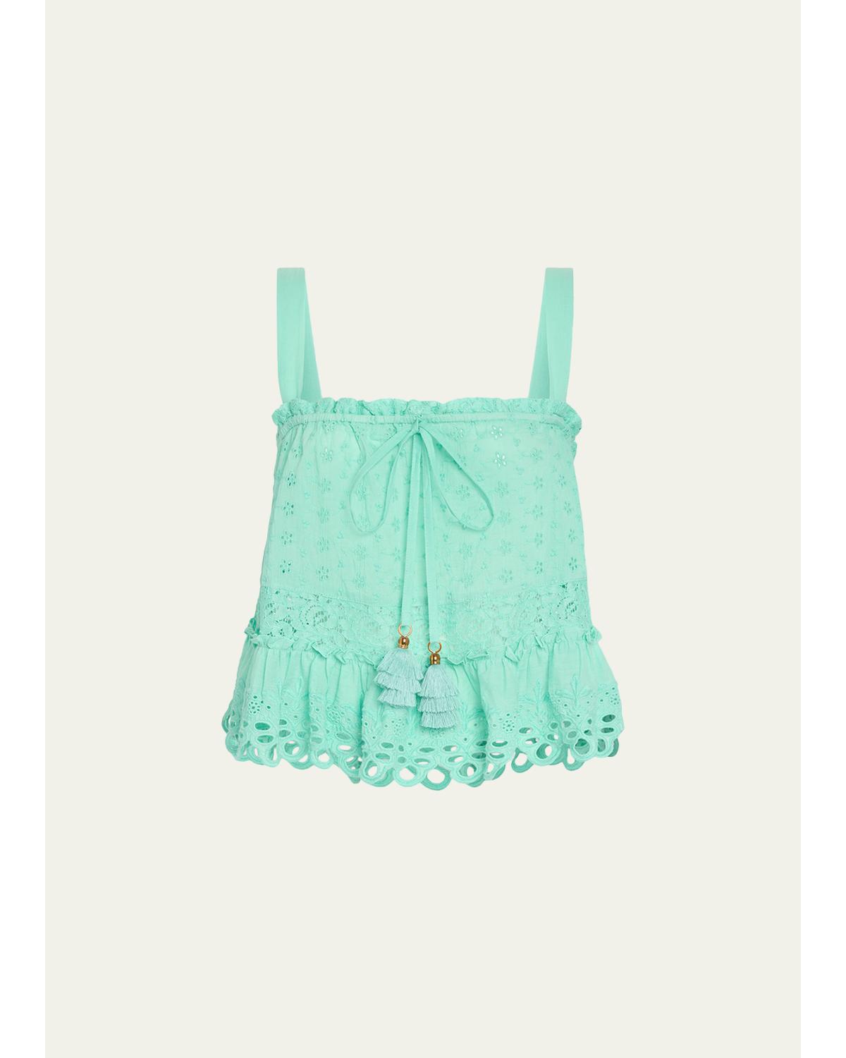 Amina Eyelet Tank Top