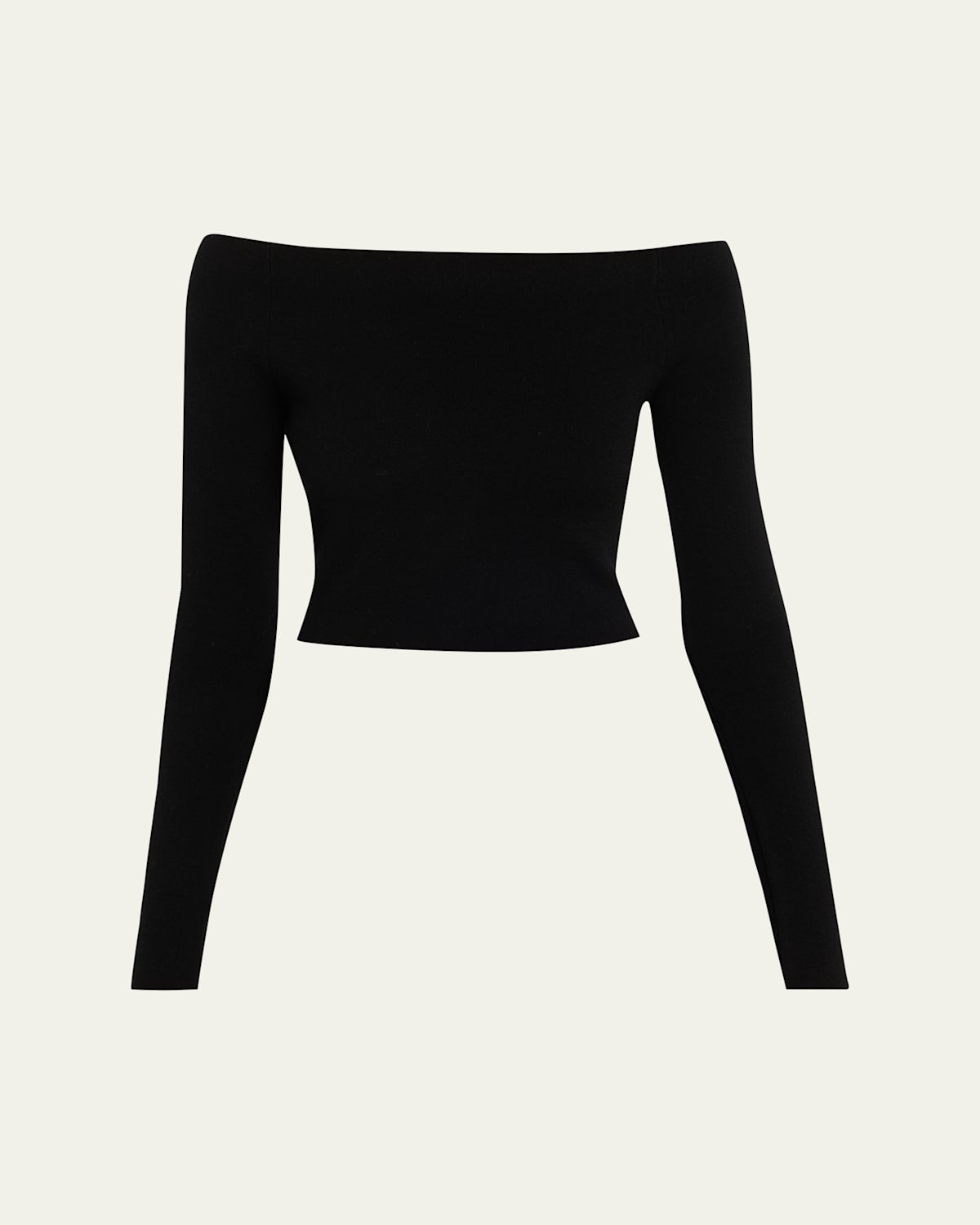 A.l.c Jo Off-the-shoulder Crop Top In Black