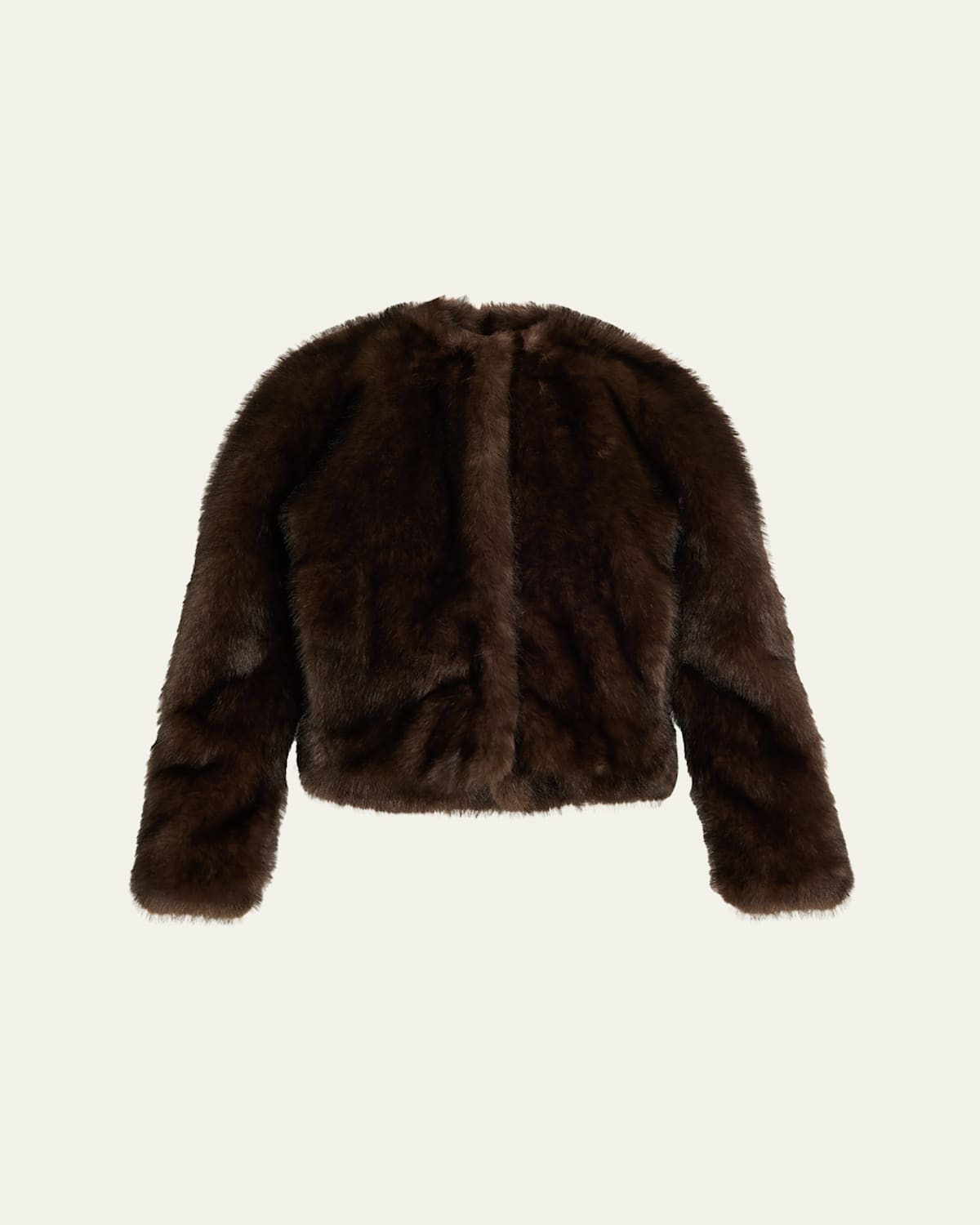 A.l.c Gwen Faux Fur Jacket In Brown
