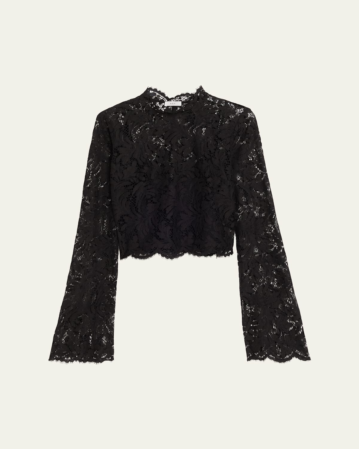 A.l.c Margot Lace Top In Black