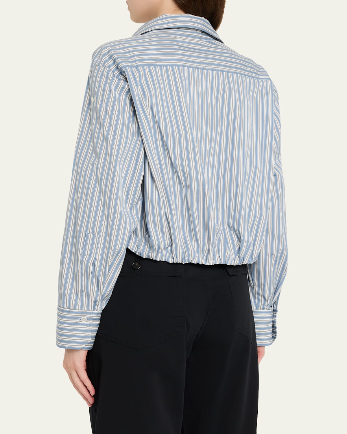 Leo Striped Twist-Front Top