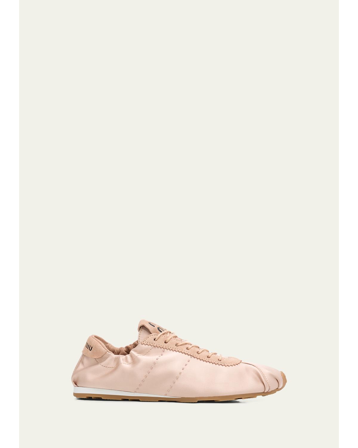 Satin Retro Runner Sneakers