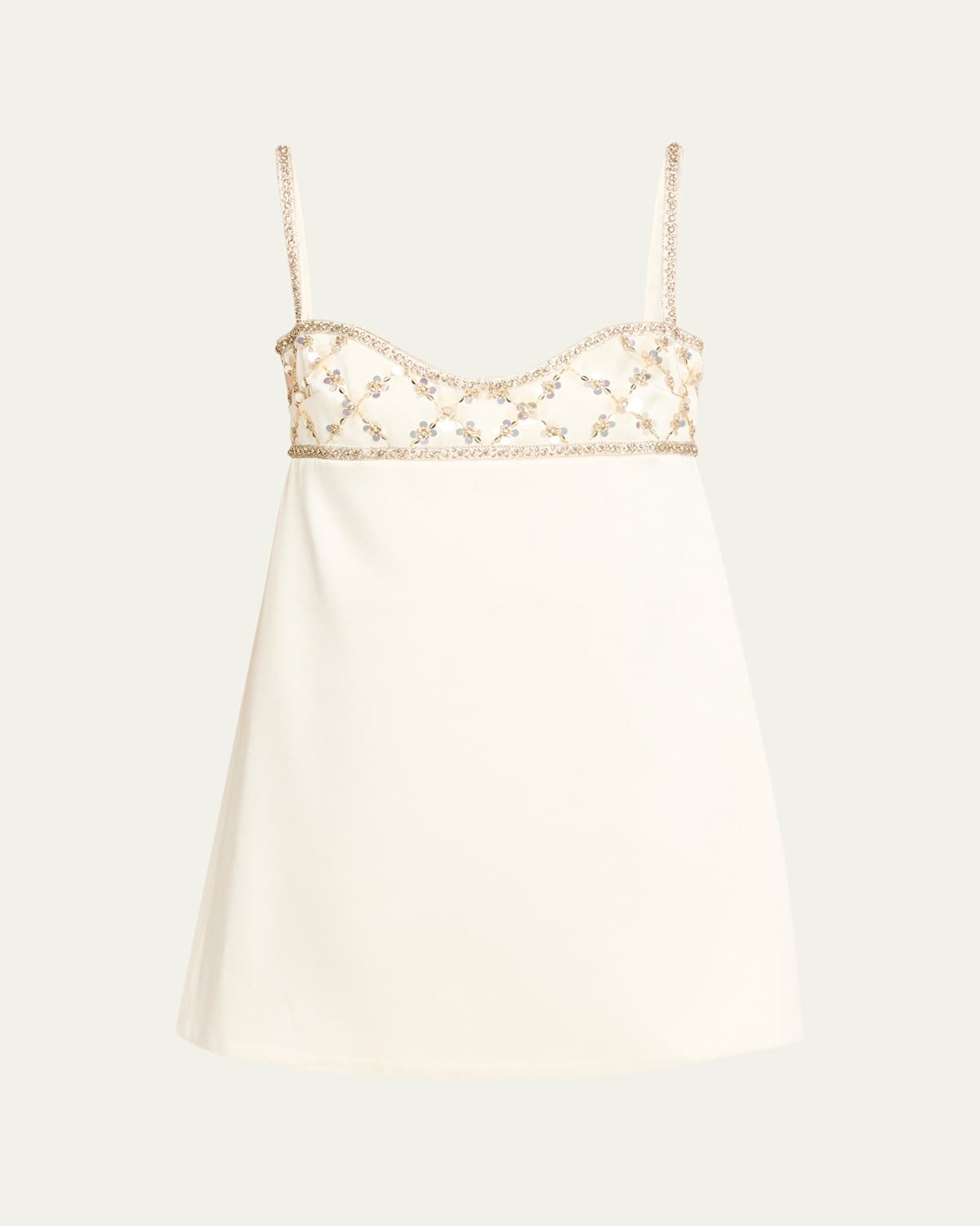 Retroféte Solere Embellished Mini Dress In Gold