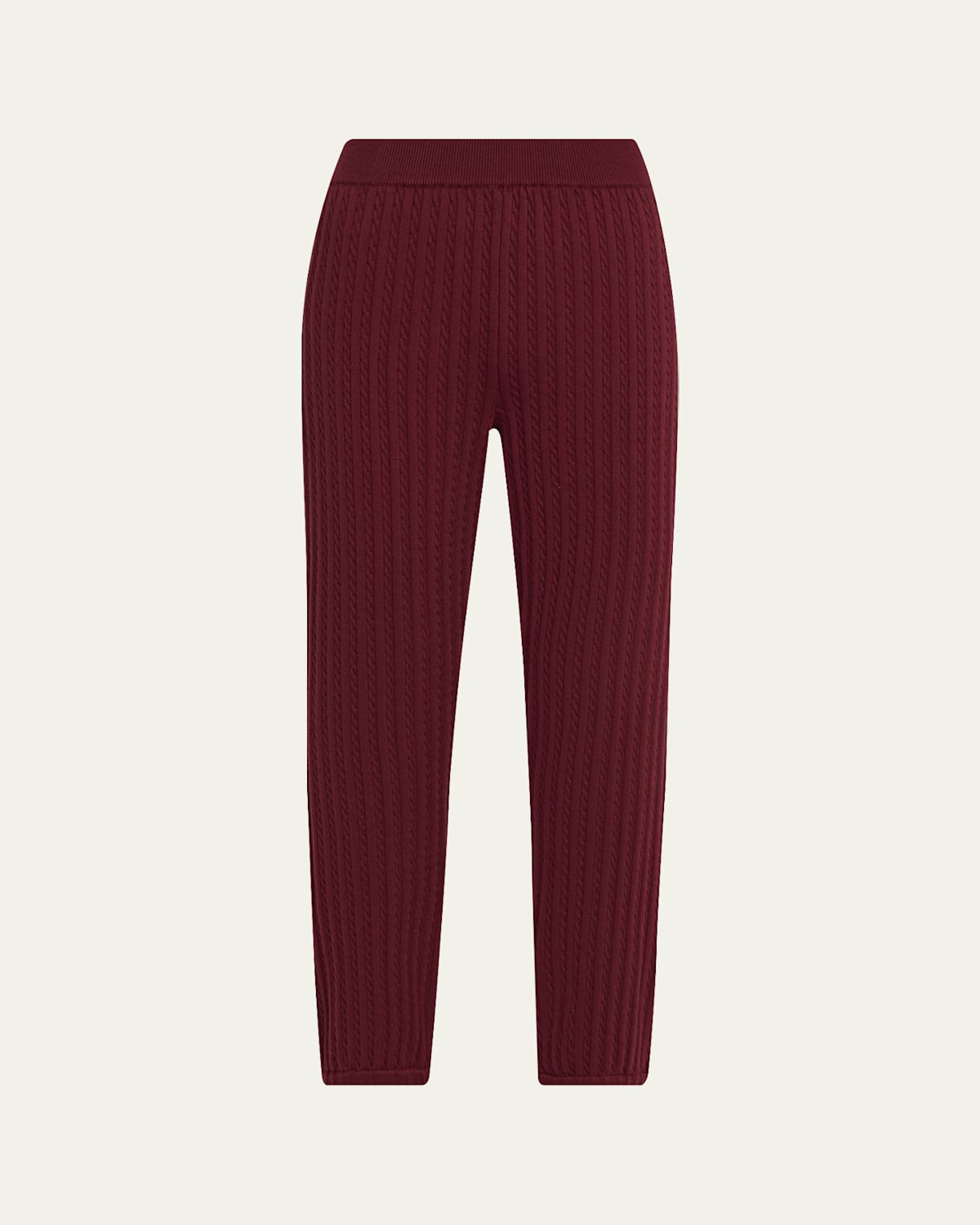 Simkhai Tillie Cashmere-cotton Travel Pants In Burgundy