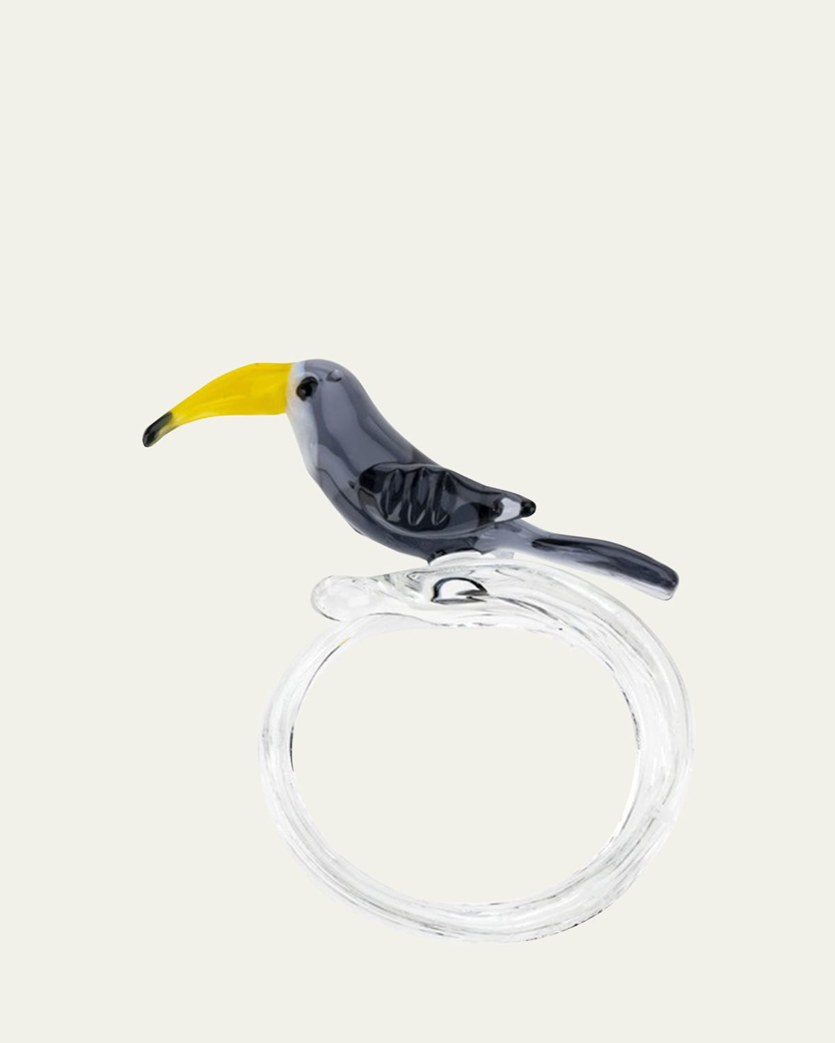 Casarialto Toucan Napkin Ring In Gray