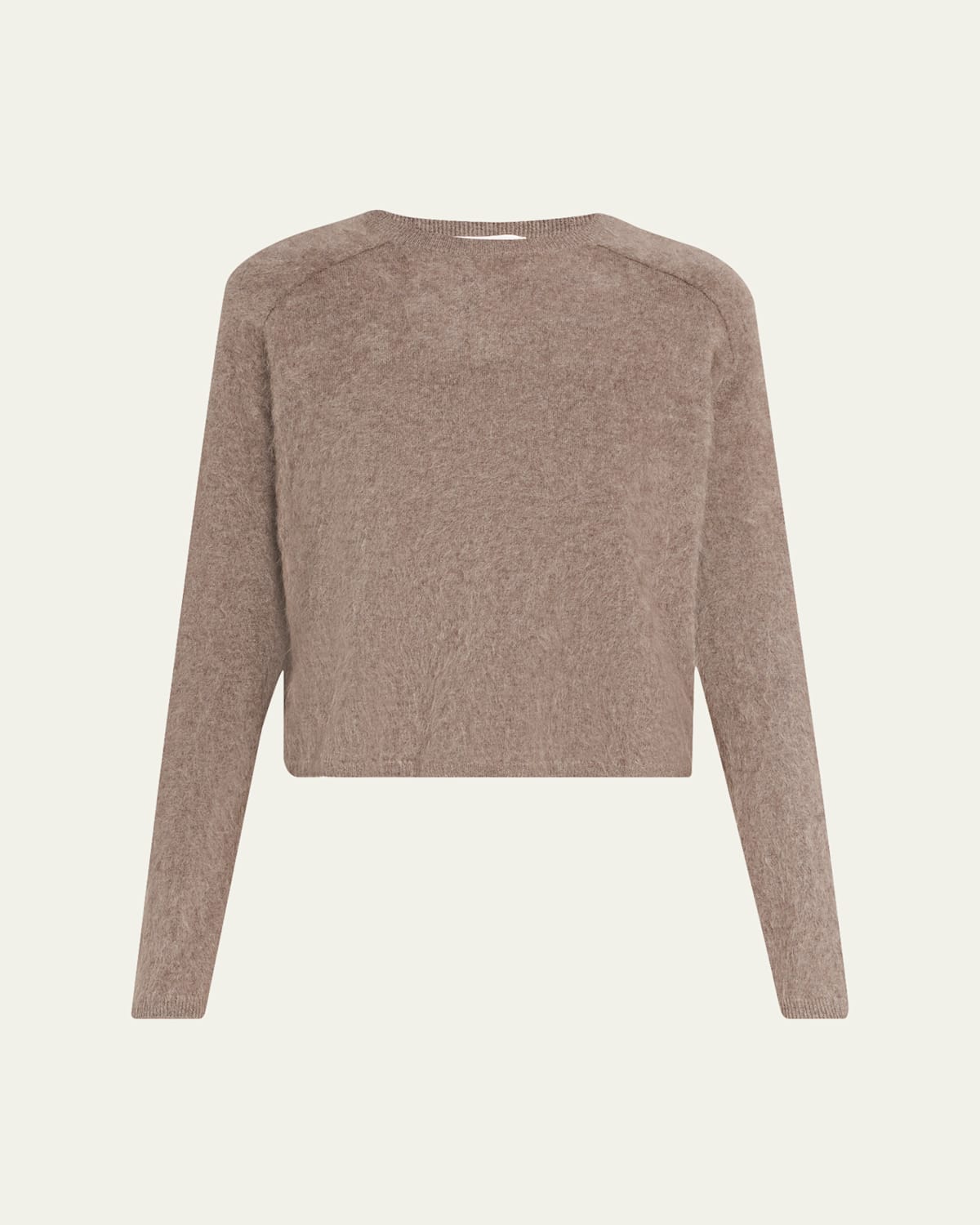 Lisa Yang Fride Short-sleeved Mock-neck Cashmere Sweater In Brown