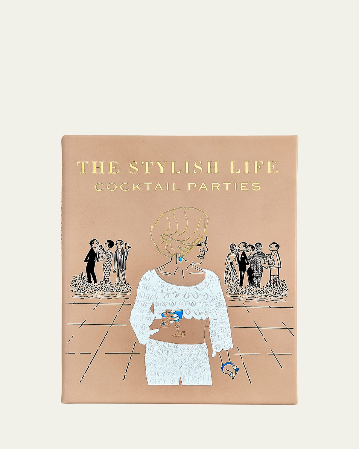 Graphic Image The Stylish Life: Cocktail Parties Leather-bound Book By Elizabeth Smith In Brown