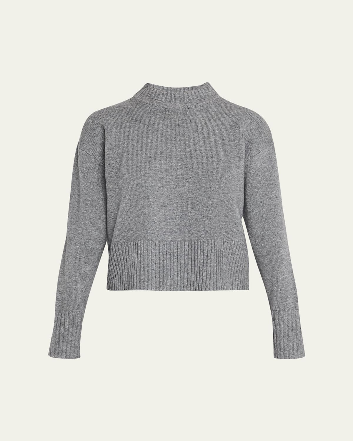 Veronica Beard Andi Wool-cashmere Turtleneck Sweater In Gray
