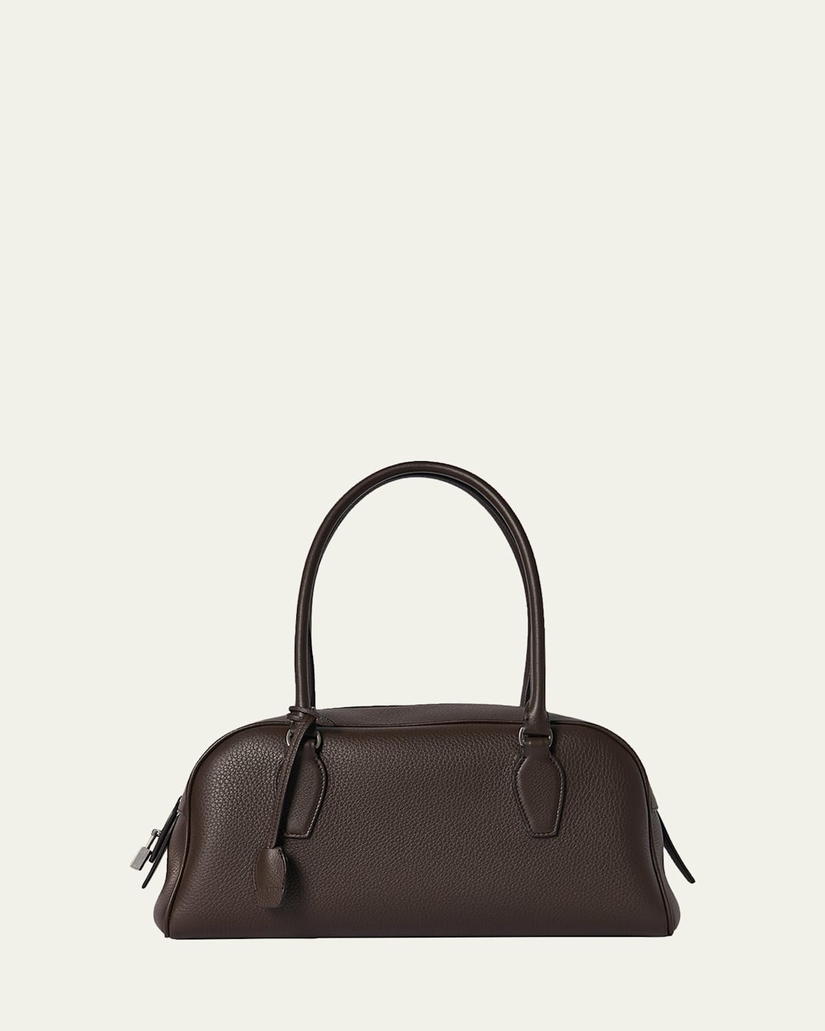 The Row India East-west Shoulder Bag In Grain Leather In Brown
