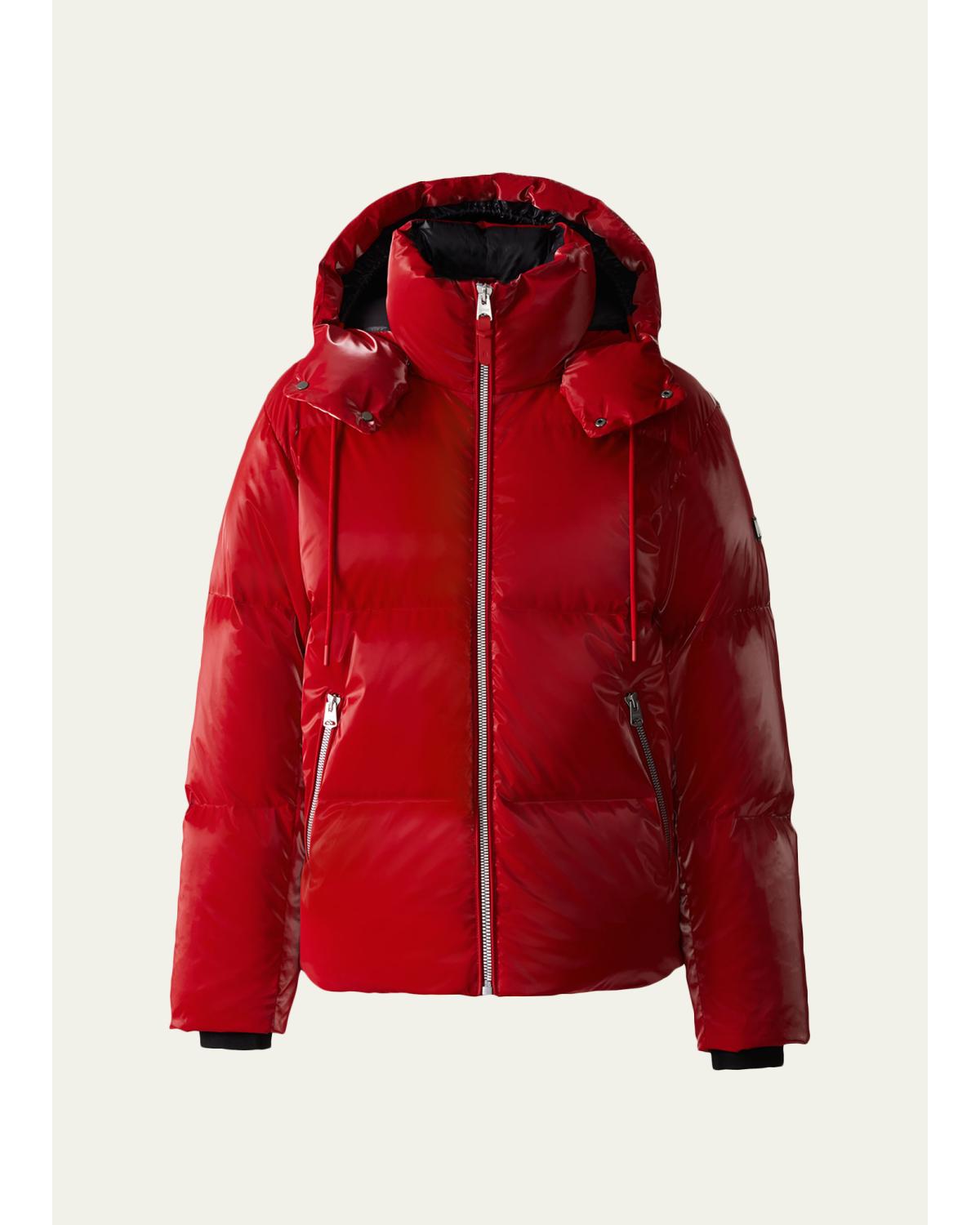 Men'S Kent-Glo High-Gloss Hooded Down Jacket