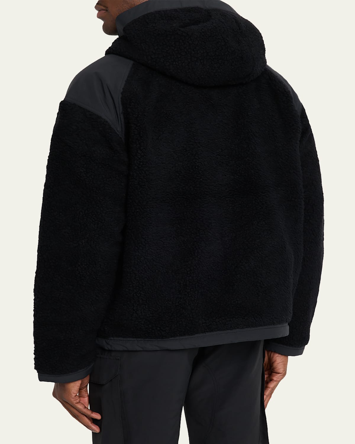 Men'S Alberni Reversible Fleece Hooded Bomber Jacket