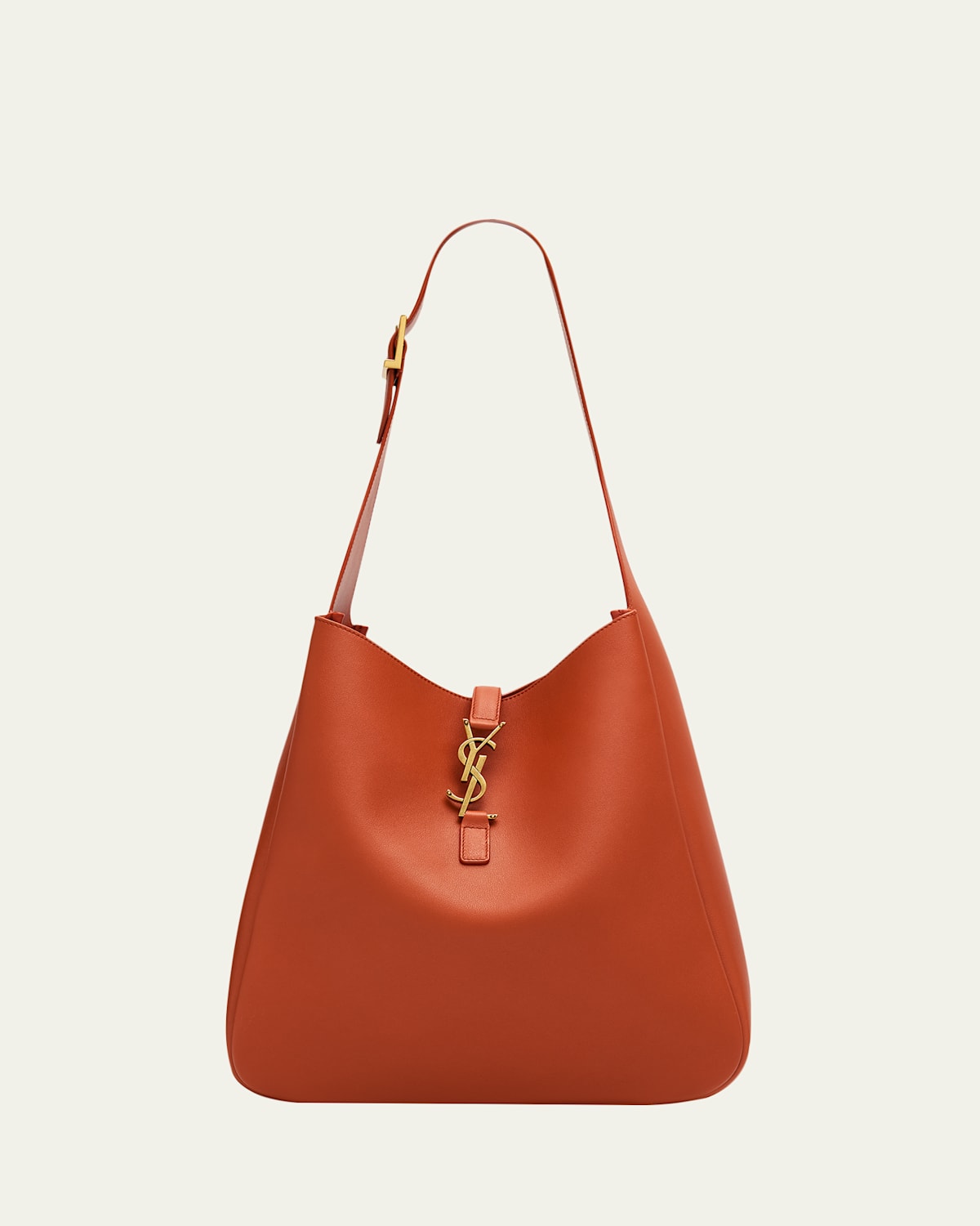 Saint Laurent Le 5 À 7 Large Ysl Shoulder Bag In Grain Leather