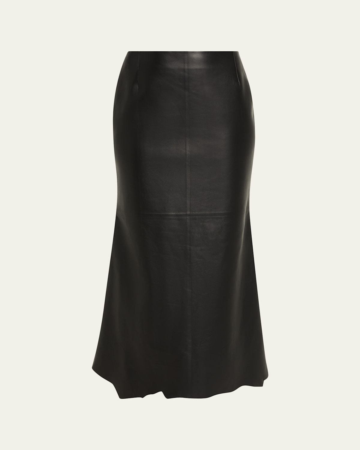 Gabriela Hearst Edwardo Leather Midi Skirt In Black