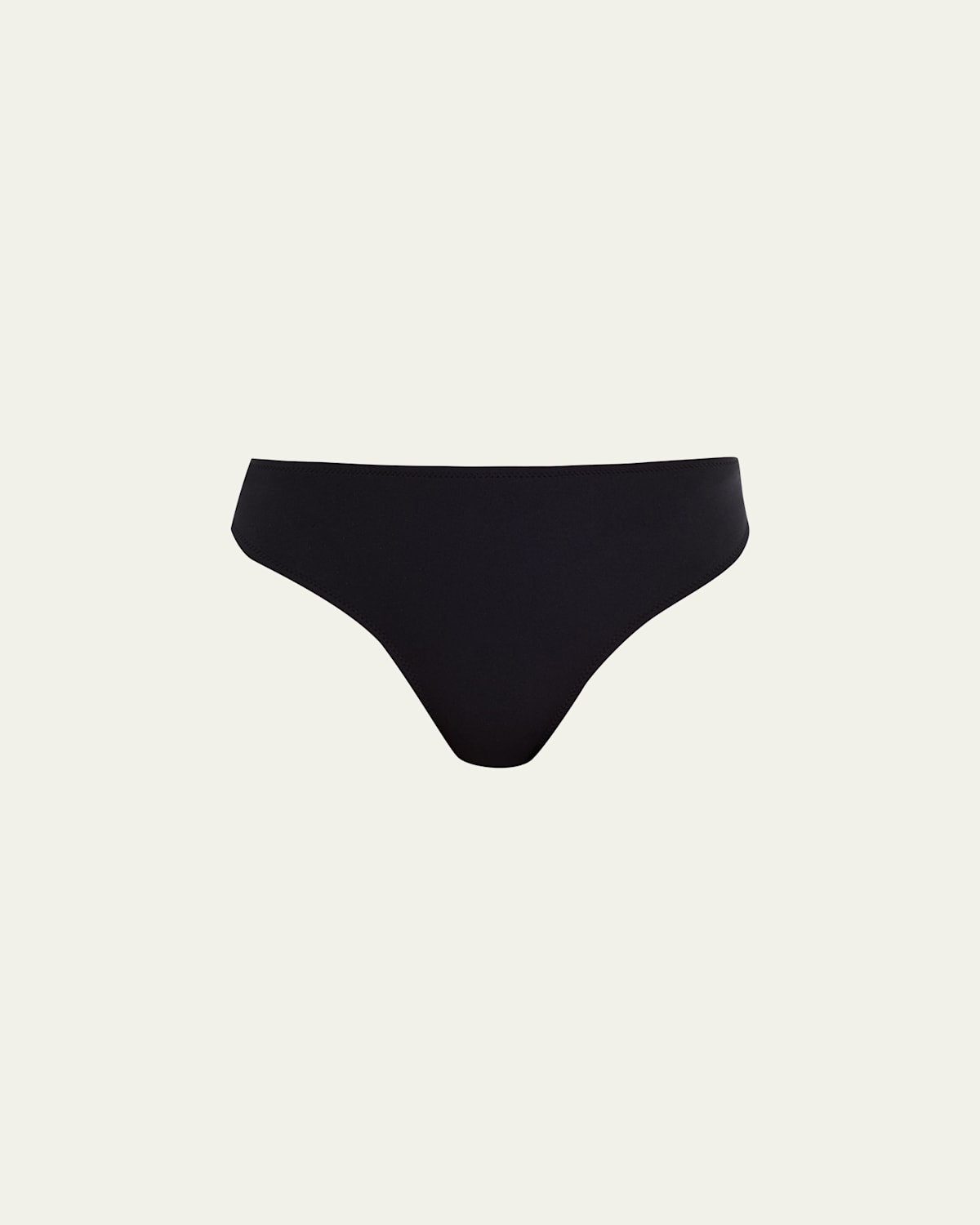 Ulla Johnson Dani Mid-rise Bikini Bottoms In Black
