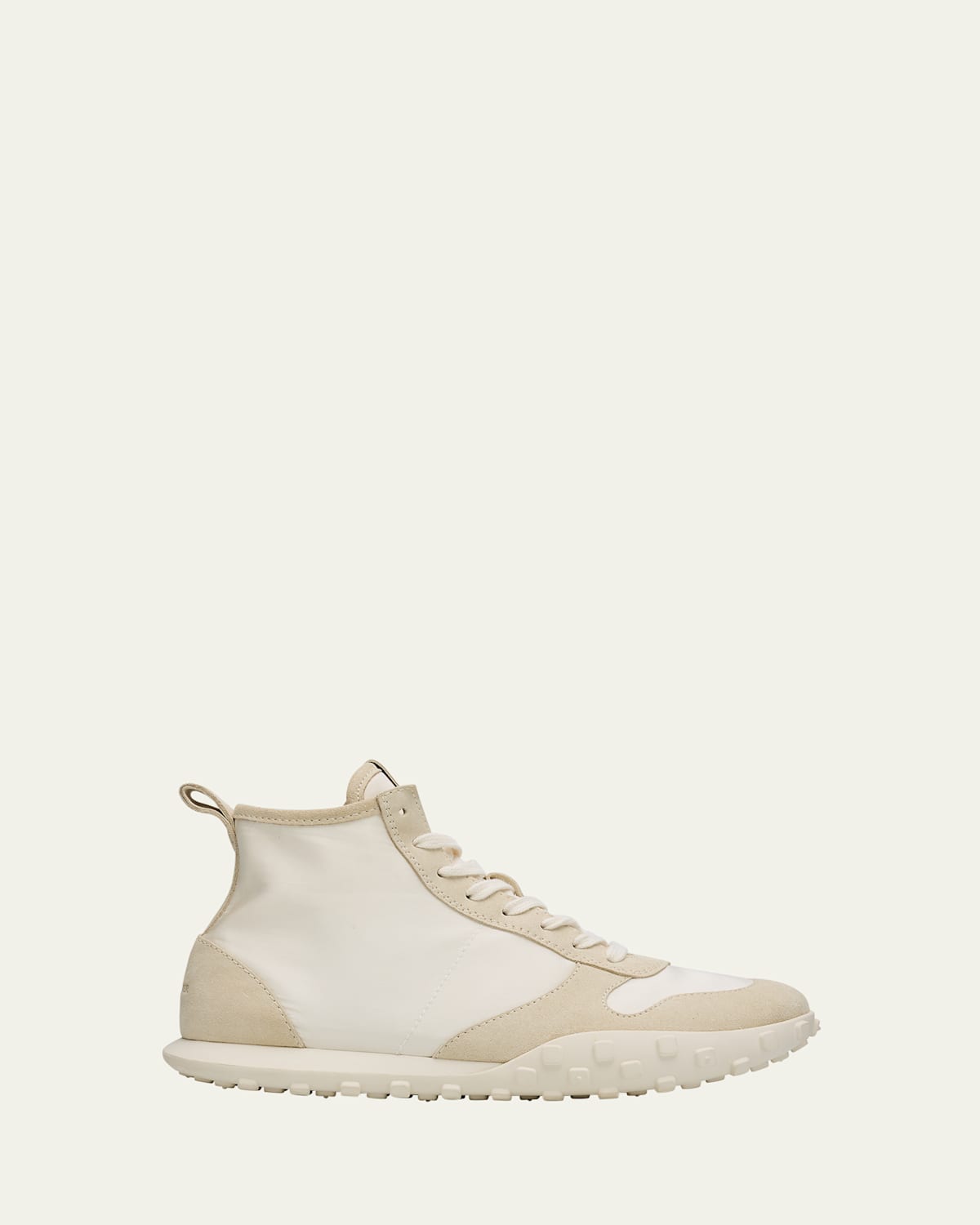 Jil Sander Moon Nylon And Suede High-top Sneakers In Multi