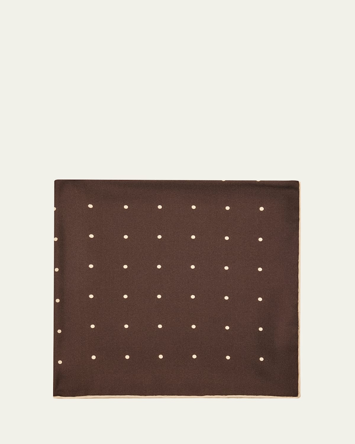 Loro Piana Men's Pois Silk Twill Scarf