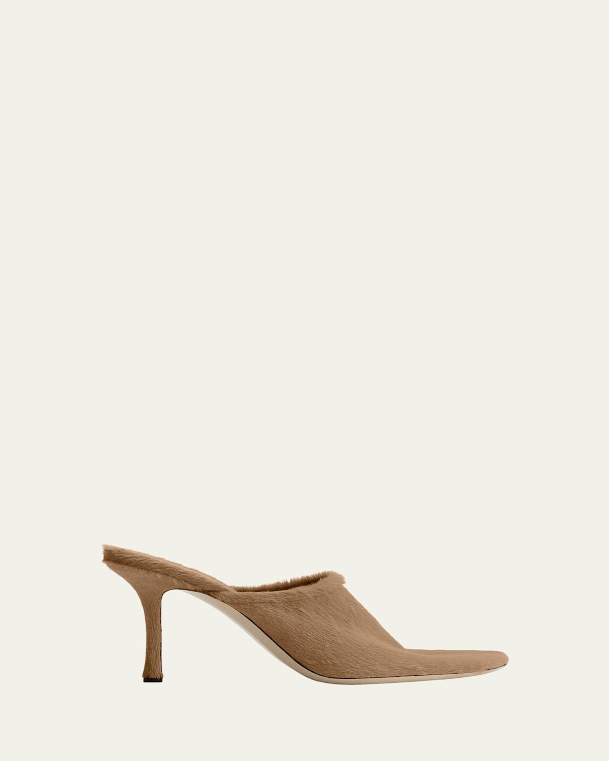 Christen 75mm Elipse Calf Hair Mules