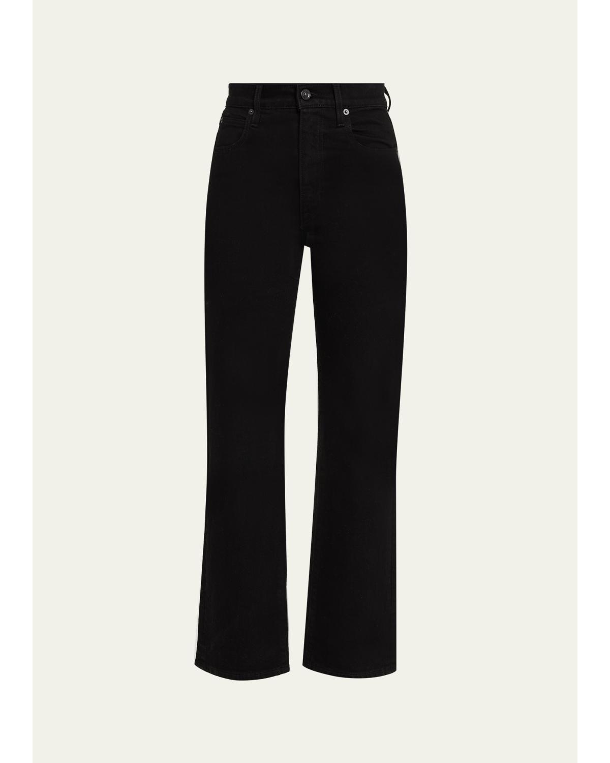 London High-Rise Straight Jeans