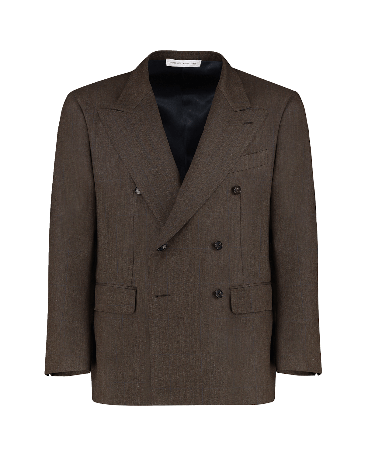 Umit Benan Men's Pietro Melange Wool Double-Breasted Blazer | Thumbnail 2