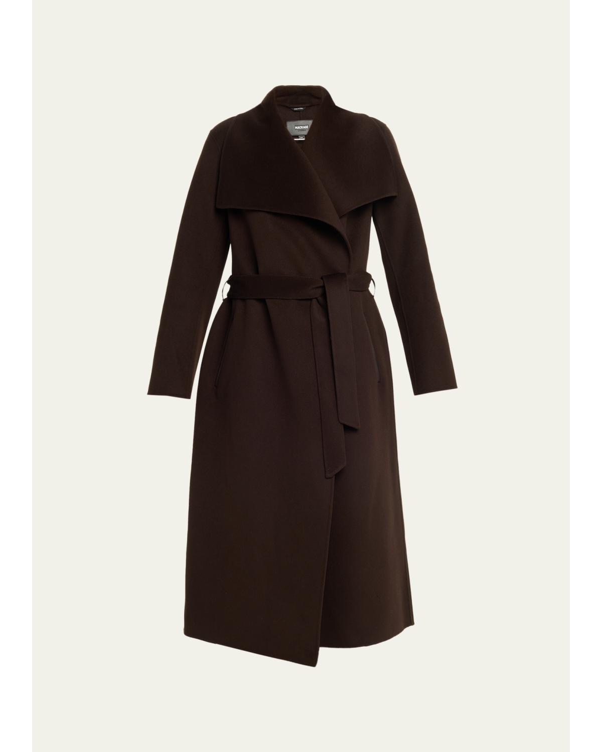 Mai-Cn Wool Wrap Coat