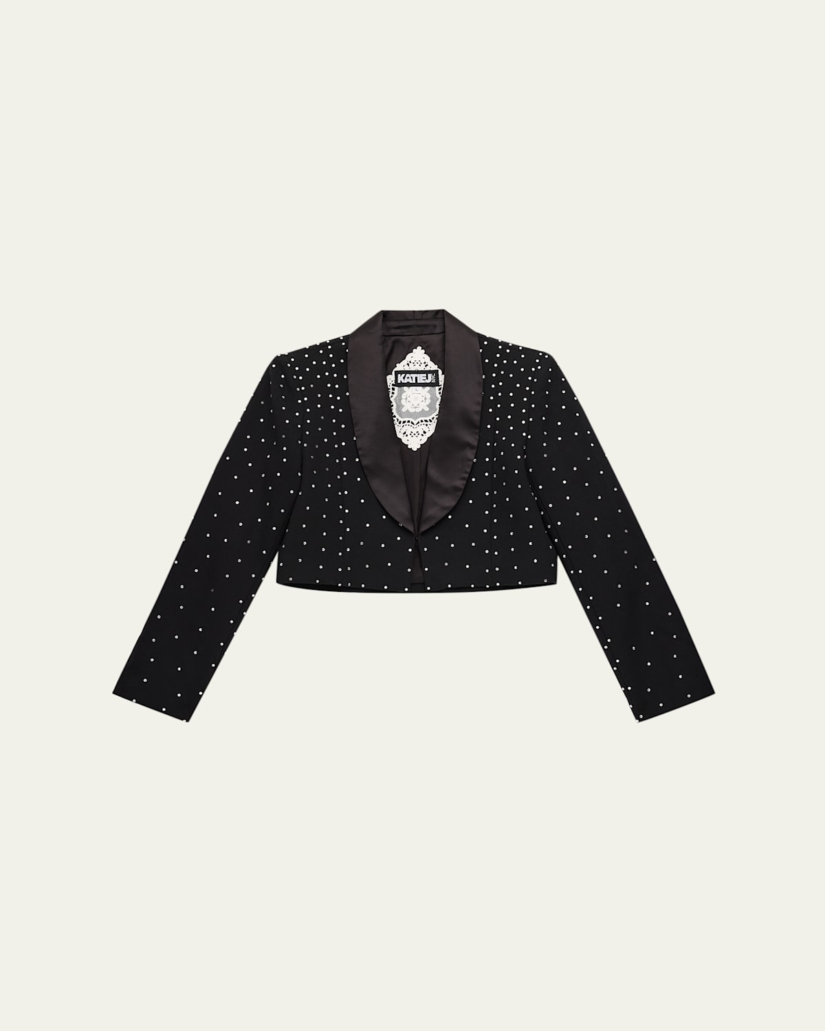 Katiej Nyc Girl's Tween Pepper Bolero Jacket, S-xl In Black