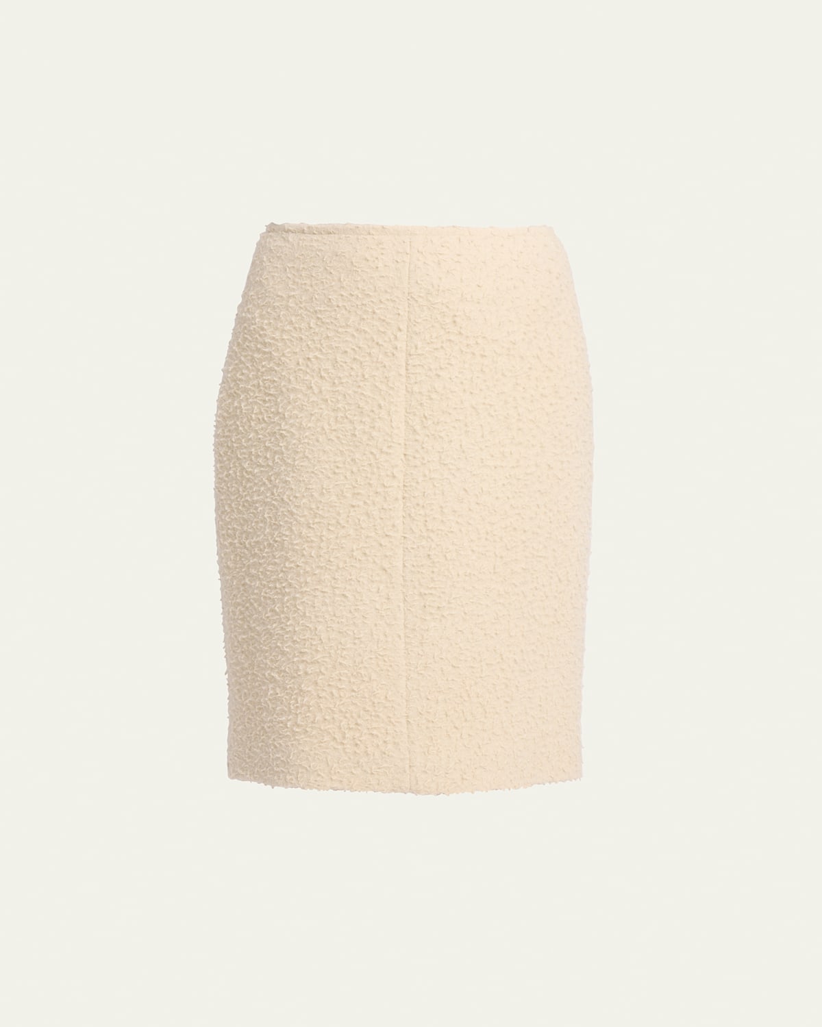 The Row Malva Textured Wool Pencil Skirt In Neutral
