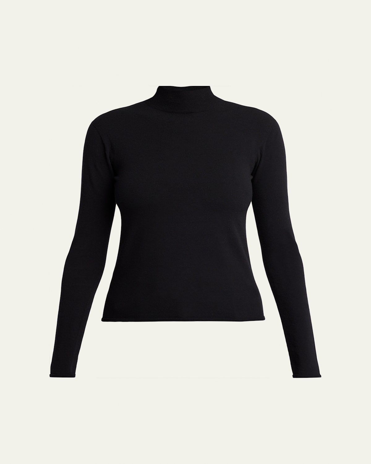 The Row Marciat Mock-neck Sweater In Black