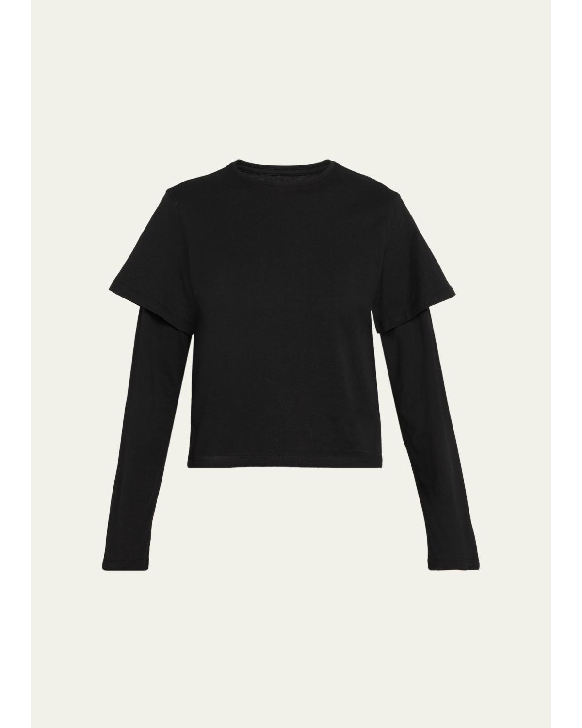 2Tee Layered Long-Sleeve T-Shirt