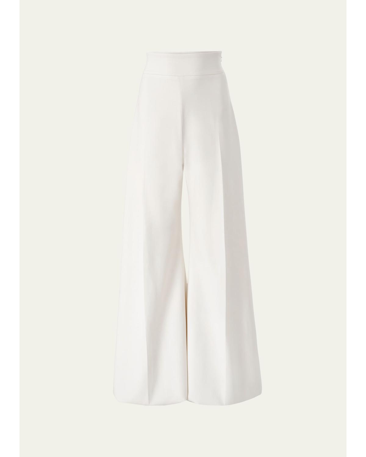 Diane High-Rise Wool Wide-Leg Pants