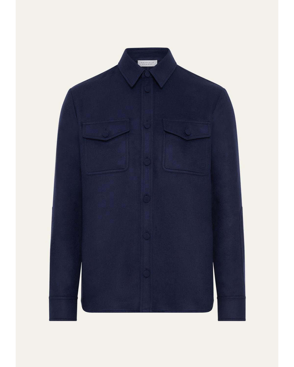 Men'S Lucas Silk Overshirt
