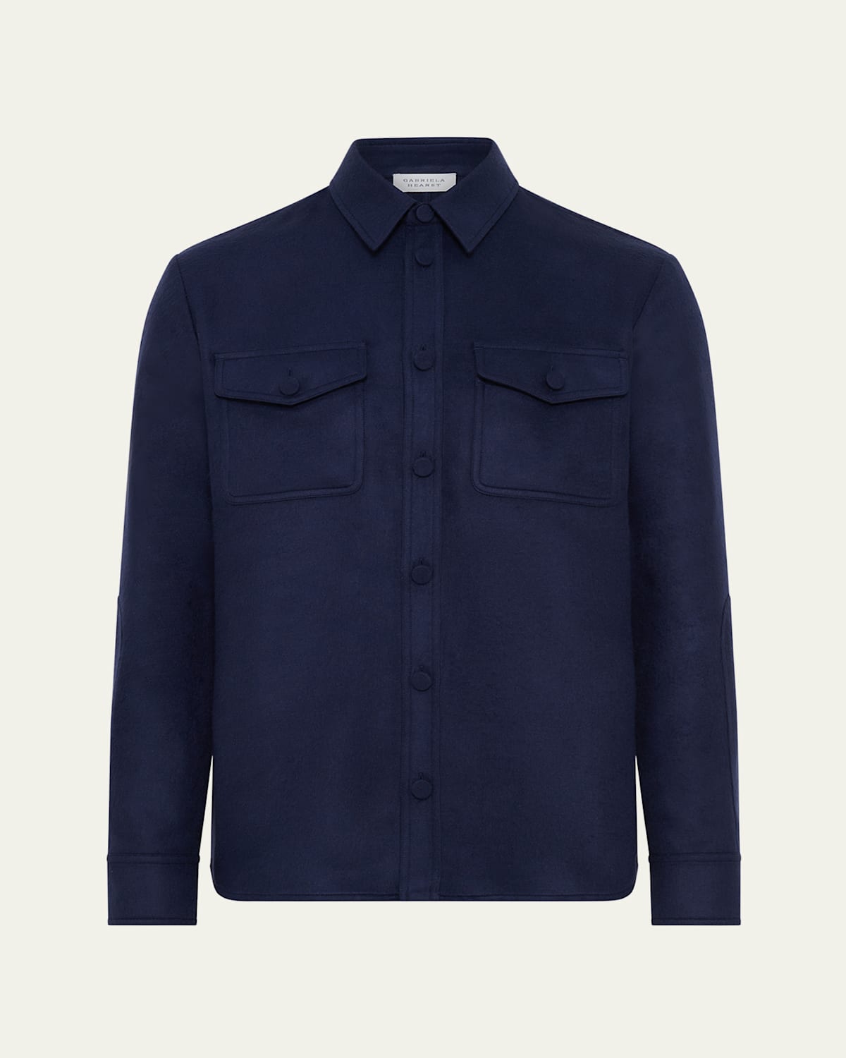 Gabriela Hearst Men's Lucas Silk Overshirt