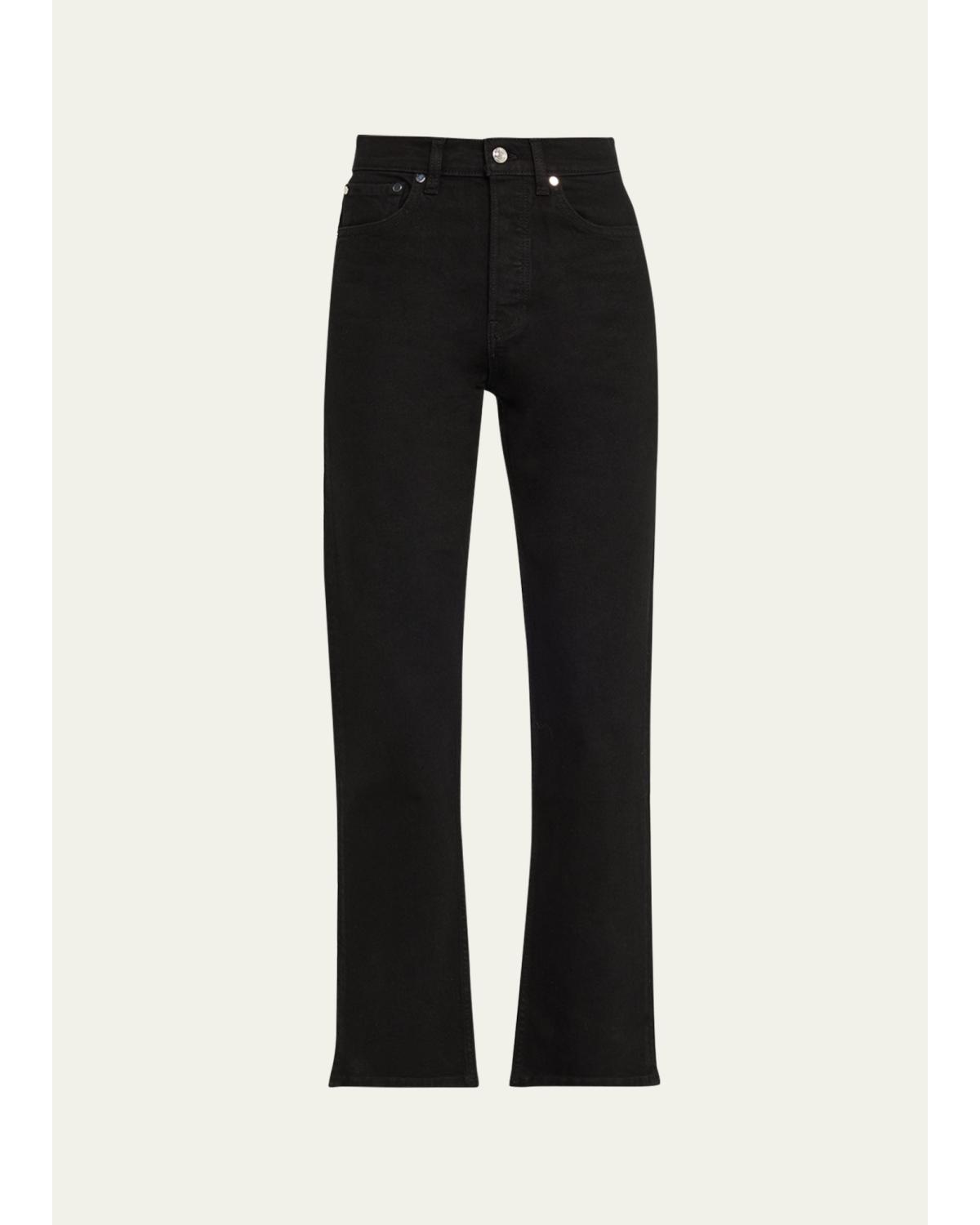 High-Rise Straight Jeans