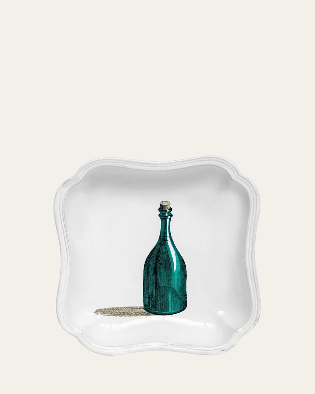 Astier De Villatte X John Derian Green Bottle Soup Plate In Multi