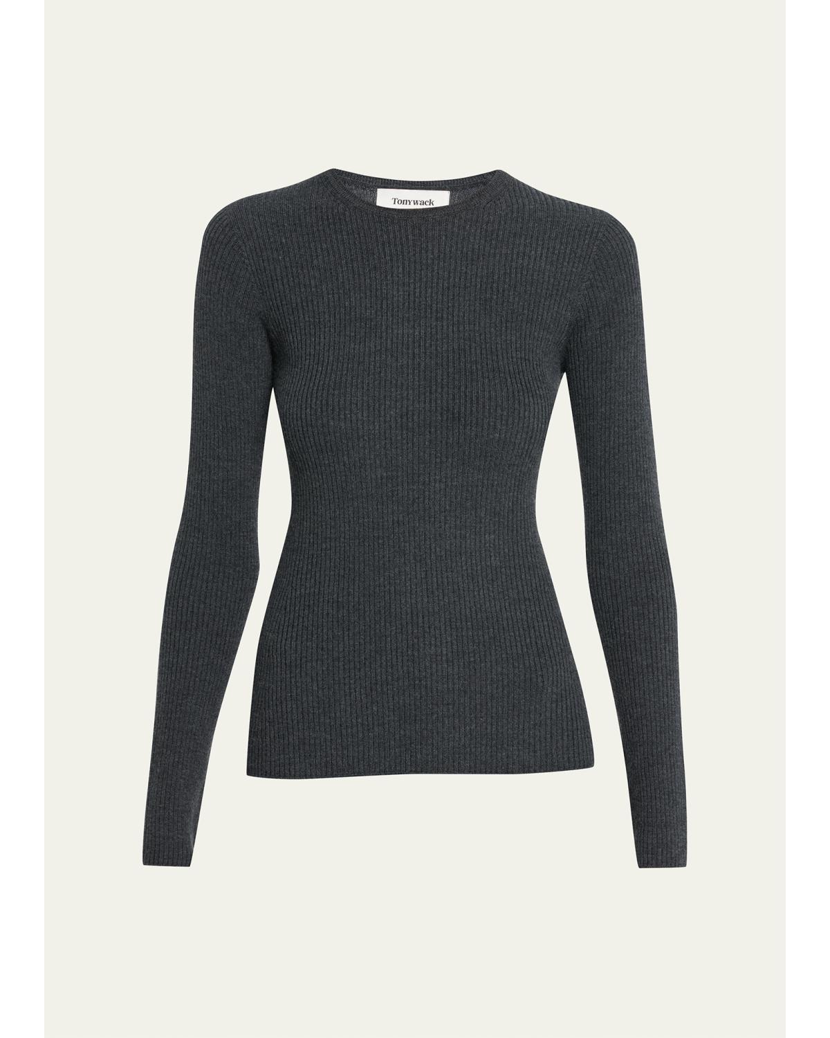 Super-Fine Wool Crewneck Top