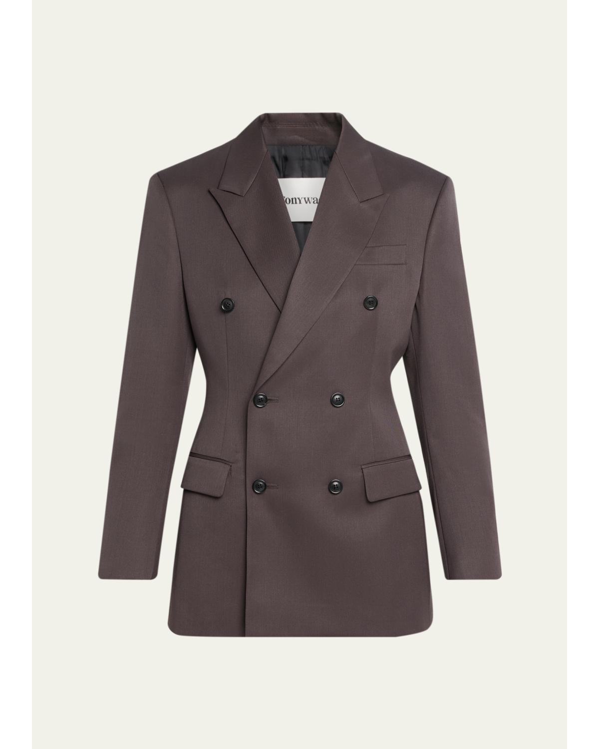 Double-Breasted Wool Blazer