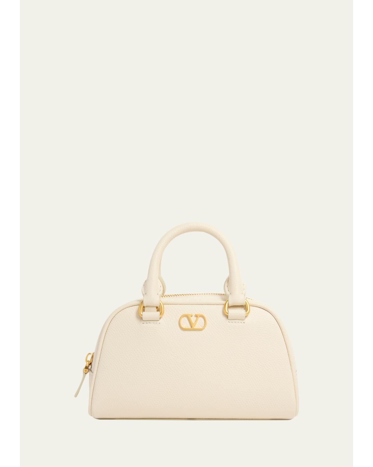 Dome Mini Leather Top-Handle Bag