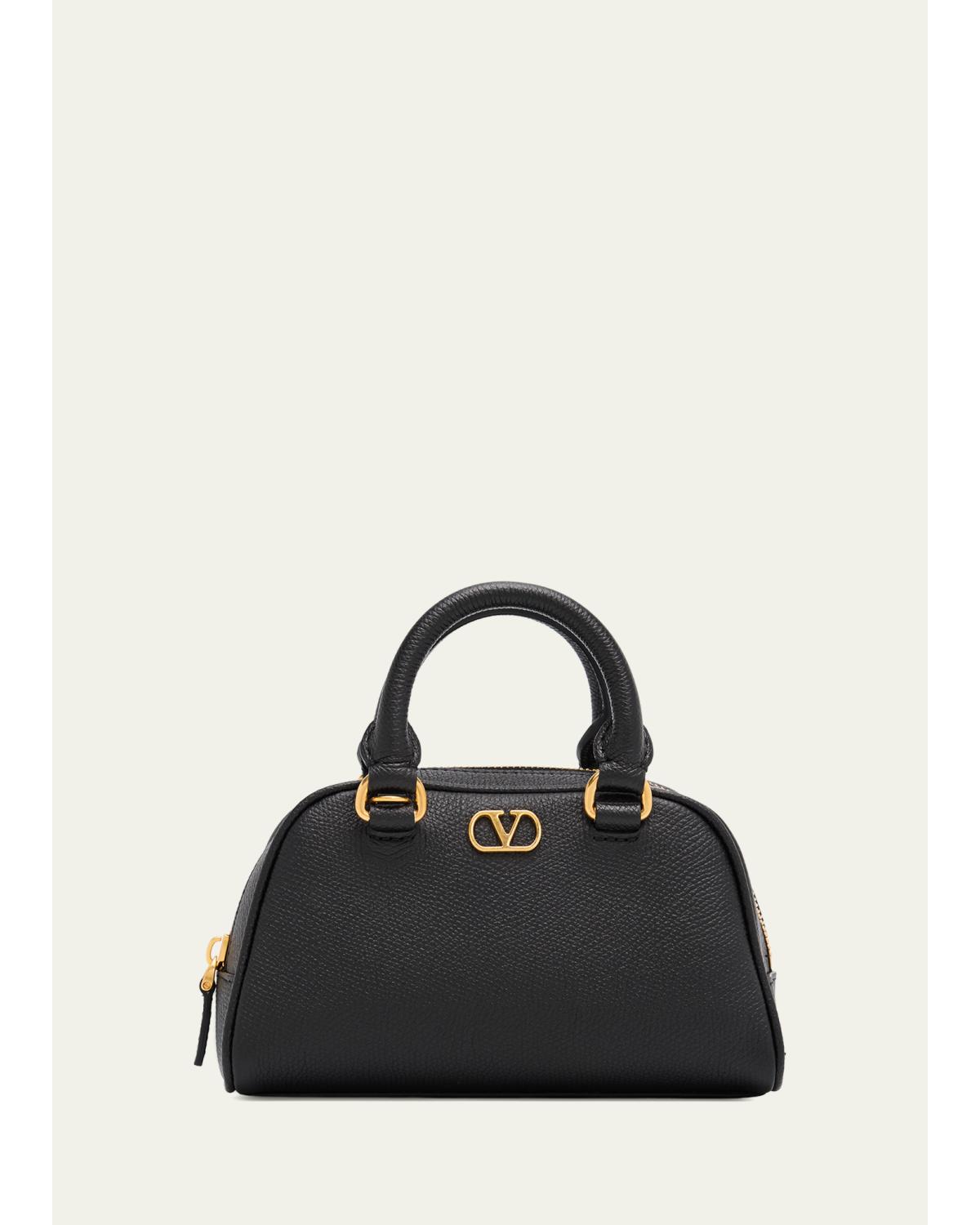 Dome Mini Leather Top-Handle Bag