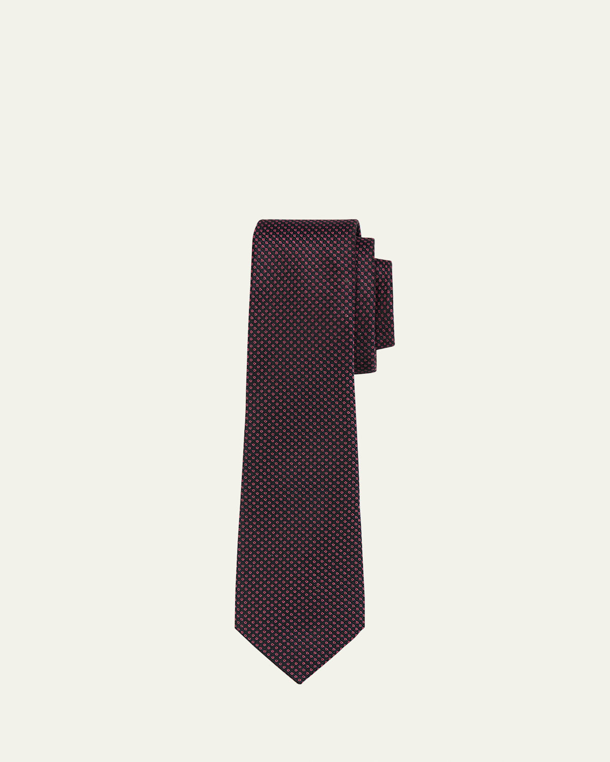 Giorgio Armani Men's Birdseye Jacquard Silk Tie - Women's Accessories