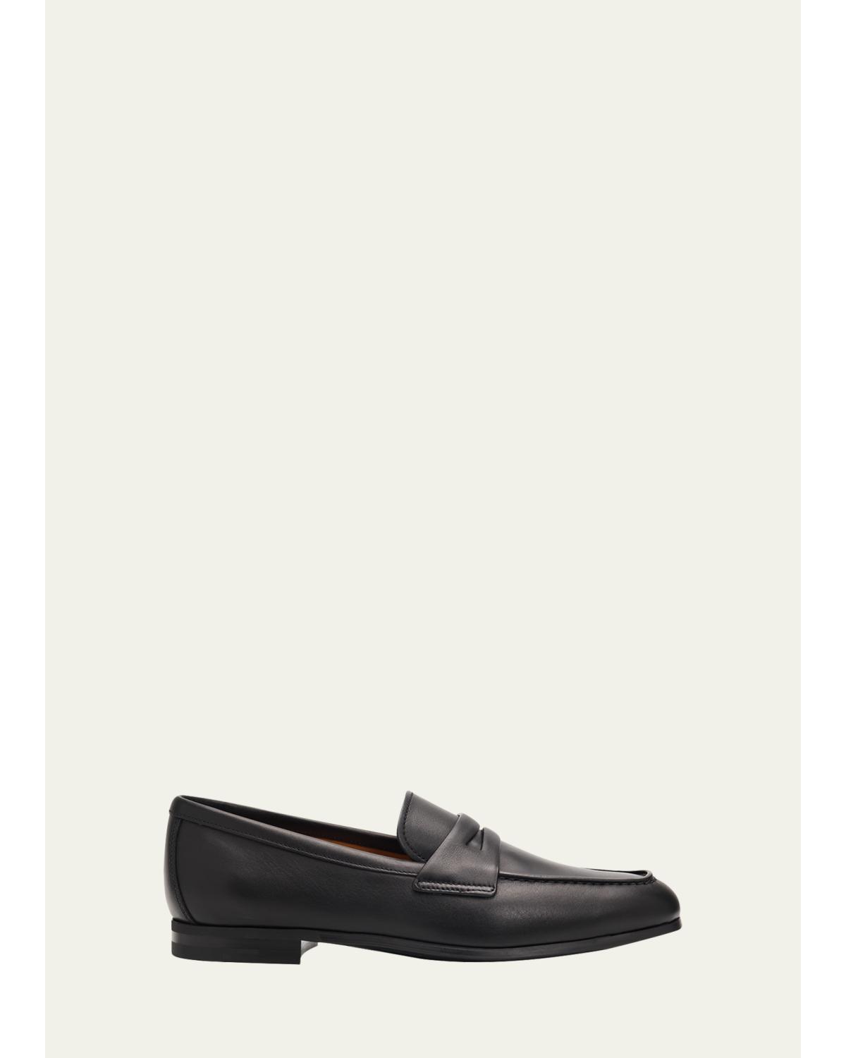 Men'S Milton Calf Leather Penny Loafers