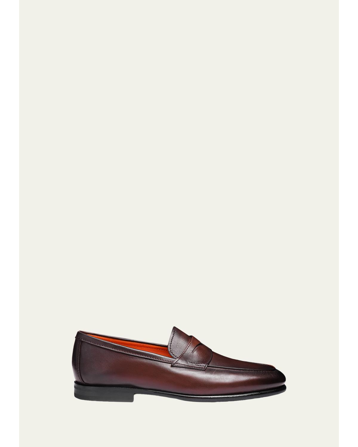 Men'S Carlo Leather Penny Loafers