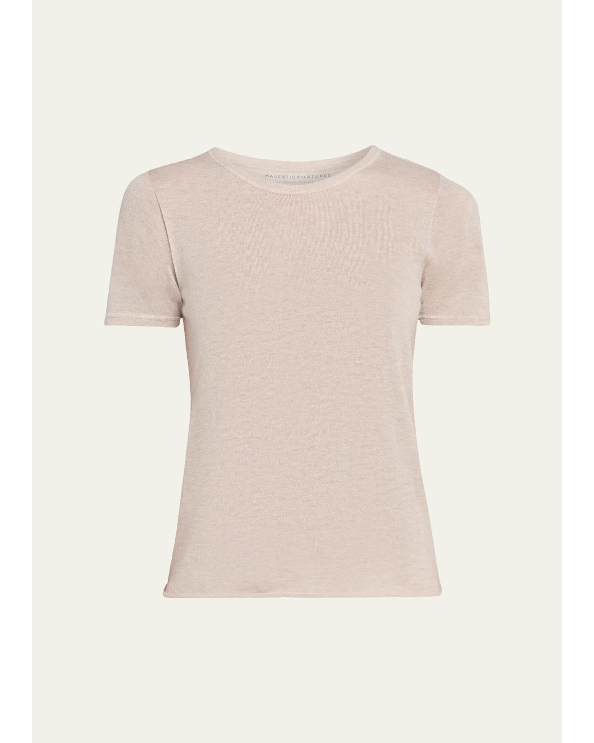 Machine Washable Cashmere Crewneck T-Shirt