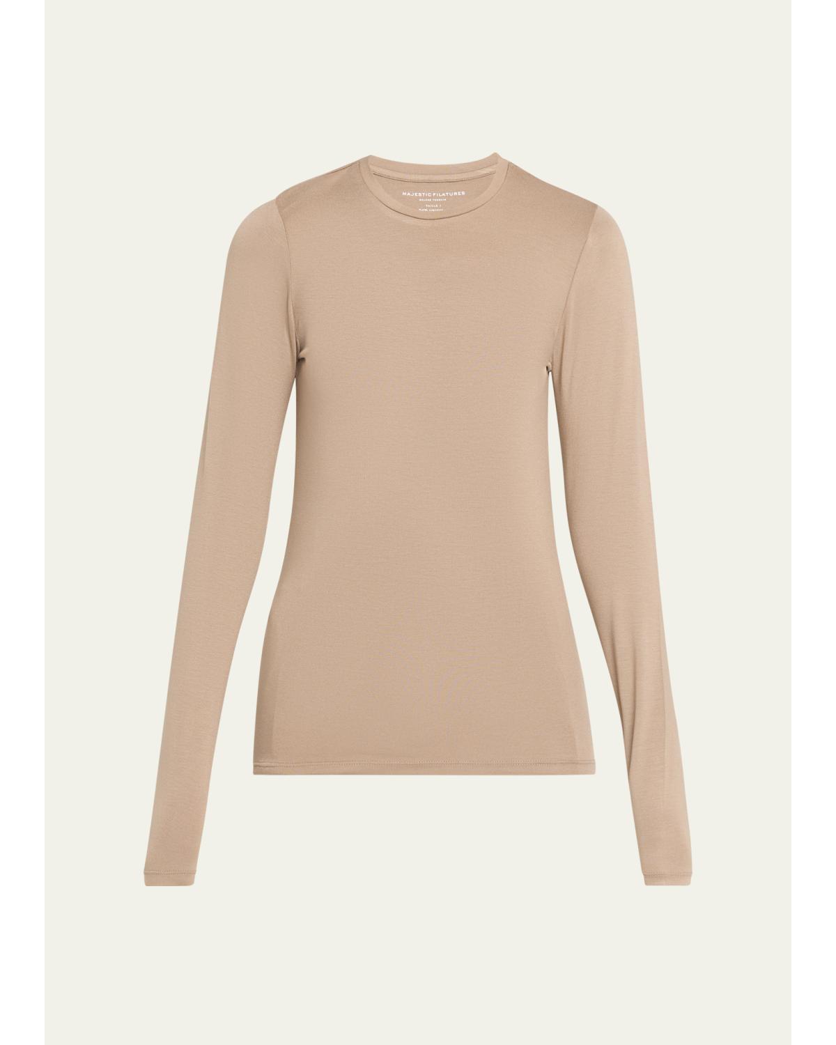 Soft Touch Long-Sleeve Crewneck T-Shirt