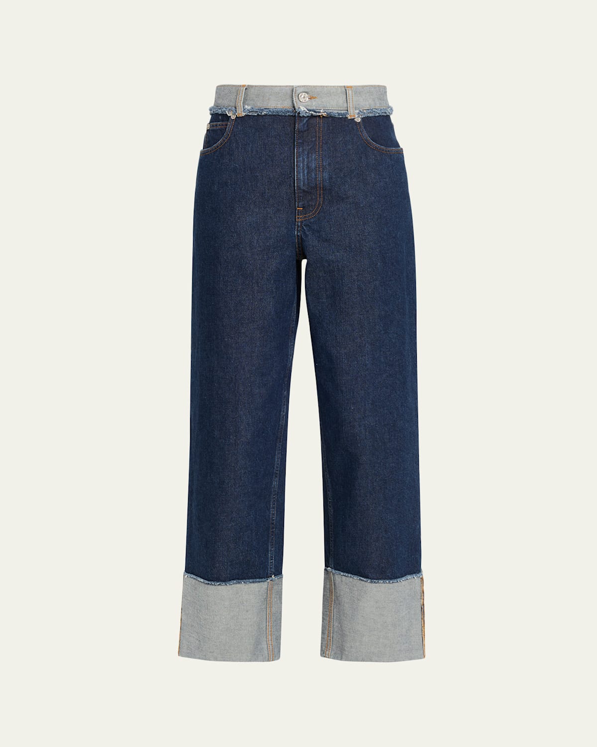 Marni Inside Out Denim Straight-leg Jeans In Black