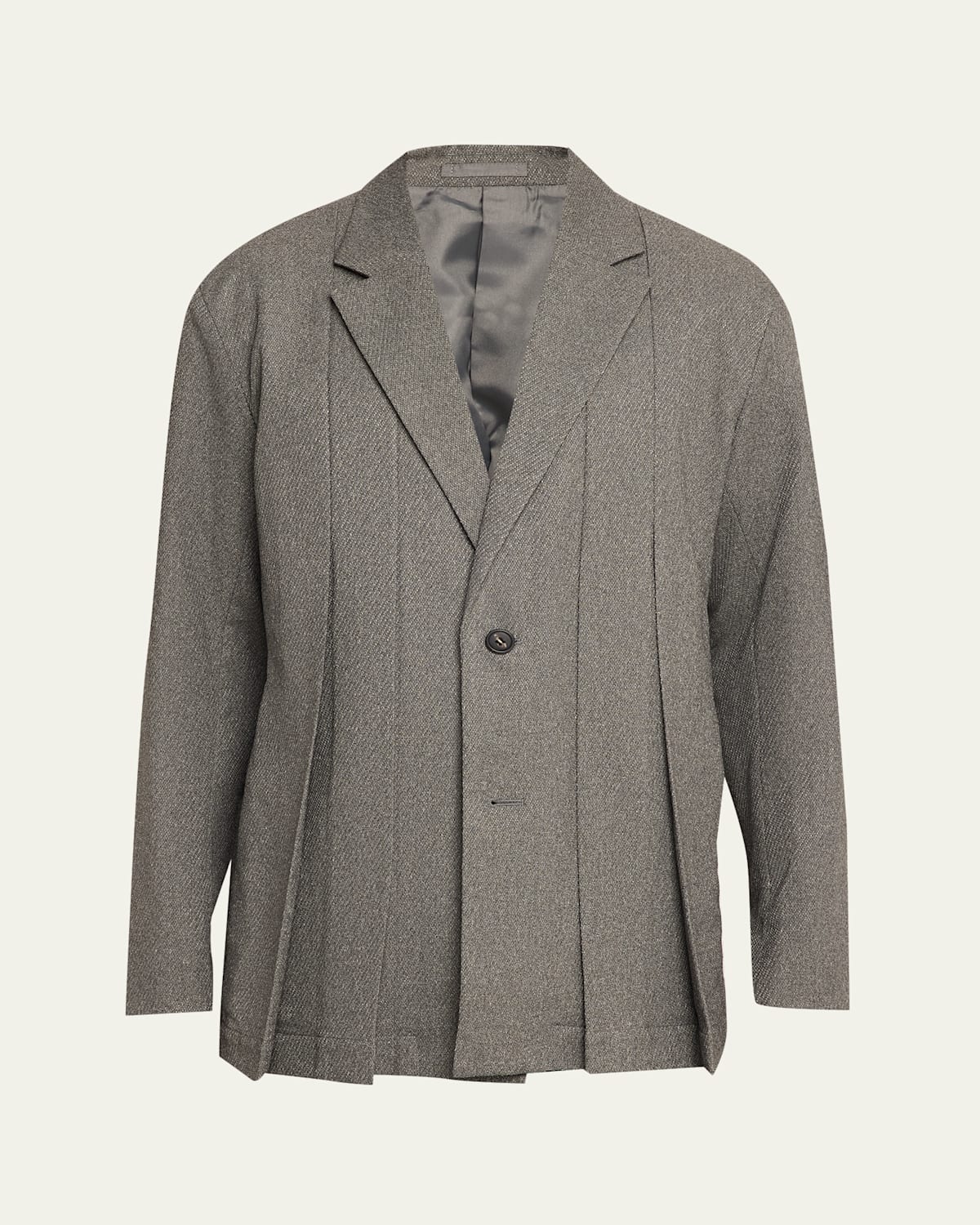 Im Men Men's Wool Like Tweed Jacket In Gray