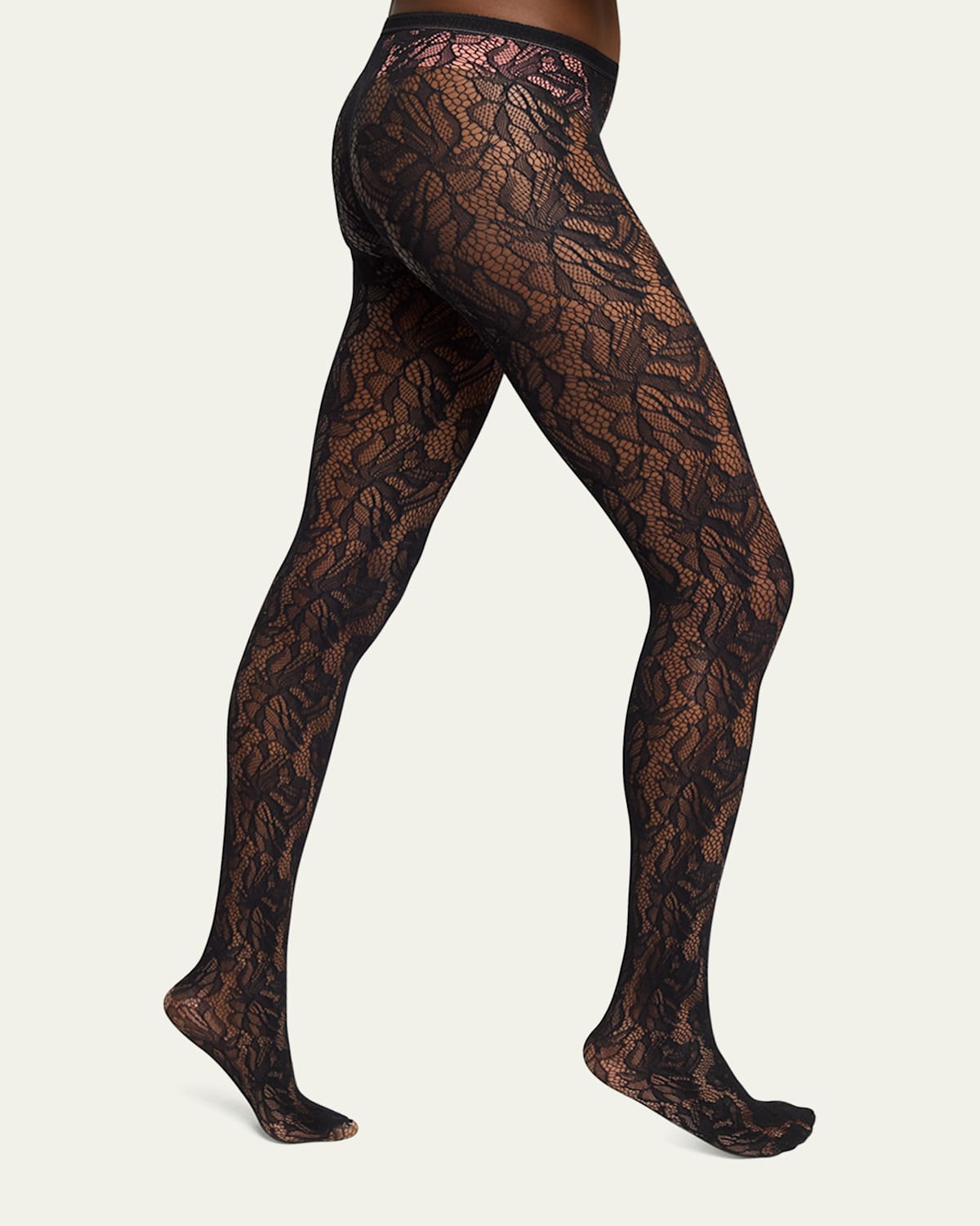 Isabel Marant Florica Lace Tights In Black