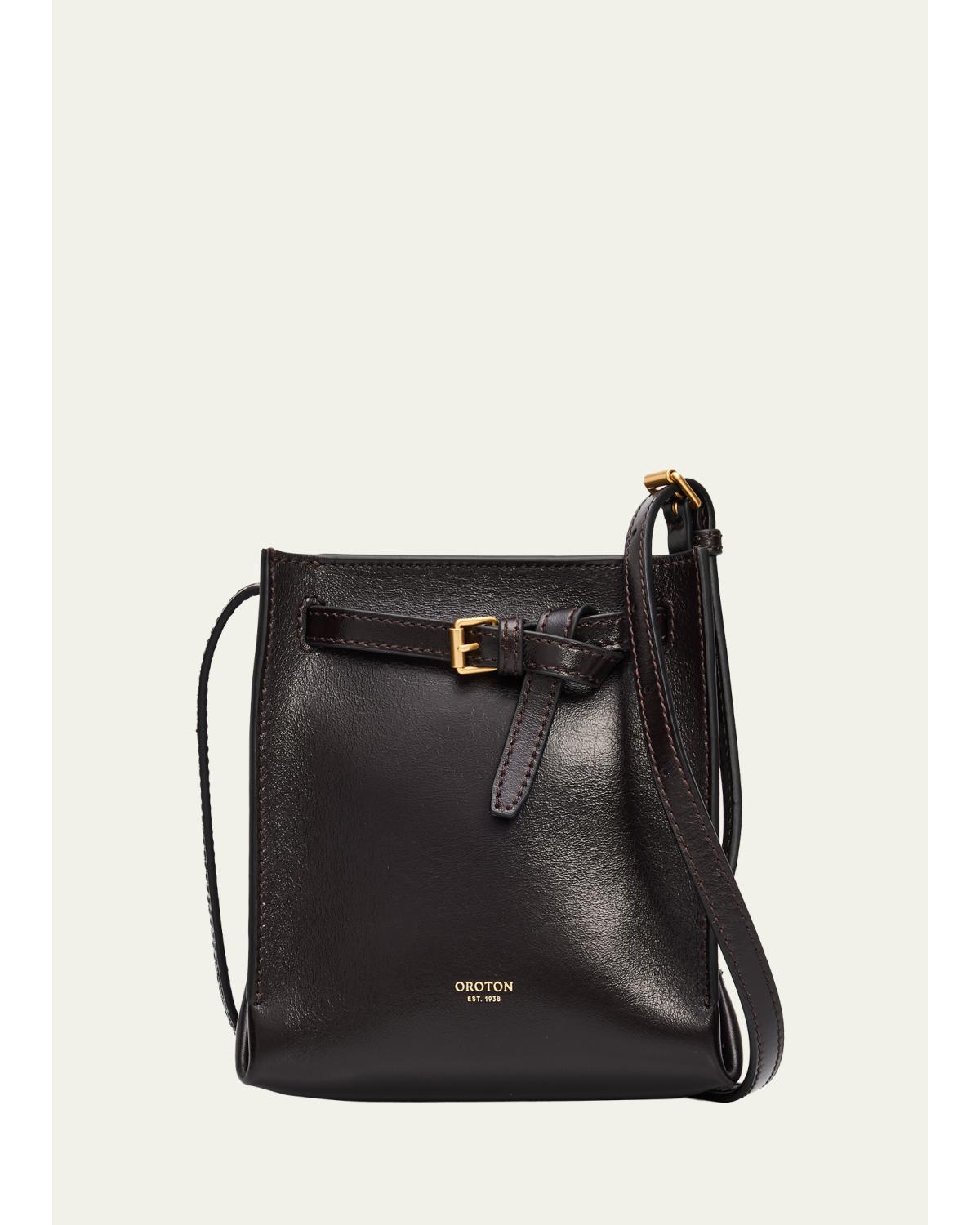 Margot Tiny Leather Bucket Bag