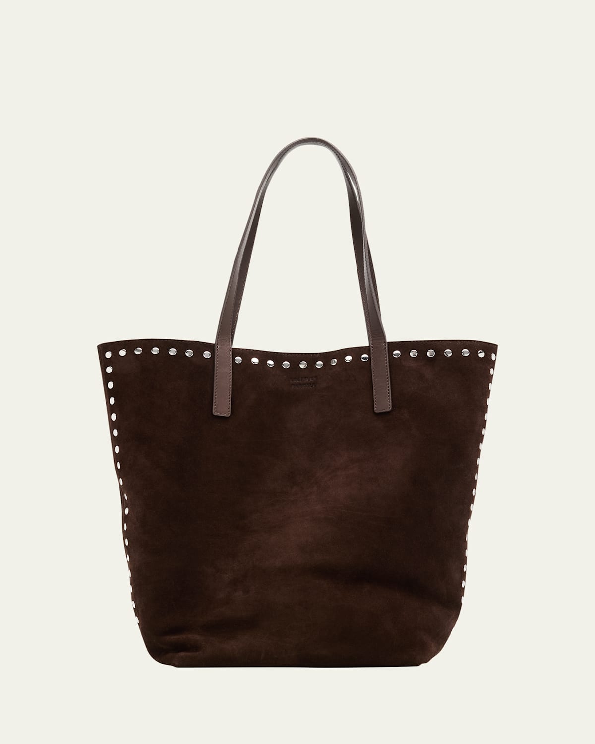 Loeffler Randall Walker Studded Suede Tote Bag In Silver