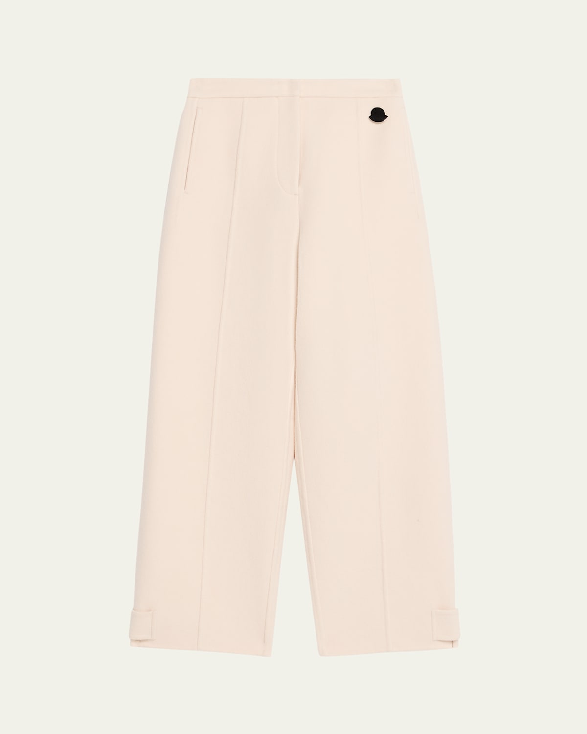 Moncler Genius X Jil Sander Double Wool Trousers In Neutral