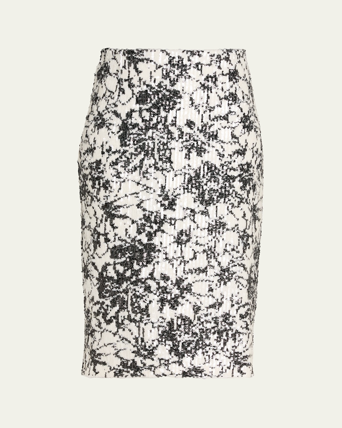 Prabal Gurung Floral Sequined Midi Pencil Skirt In Multi