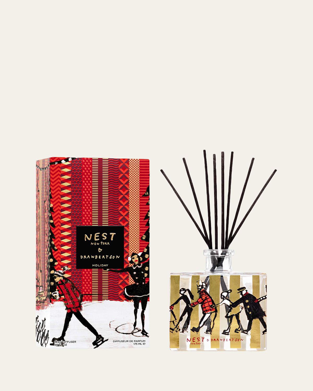 Nest New York Drawbertson Holiday Reed Diffuser, 5.9 Oz.